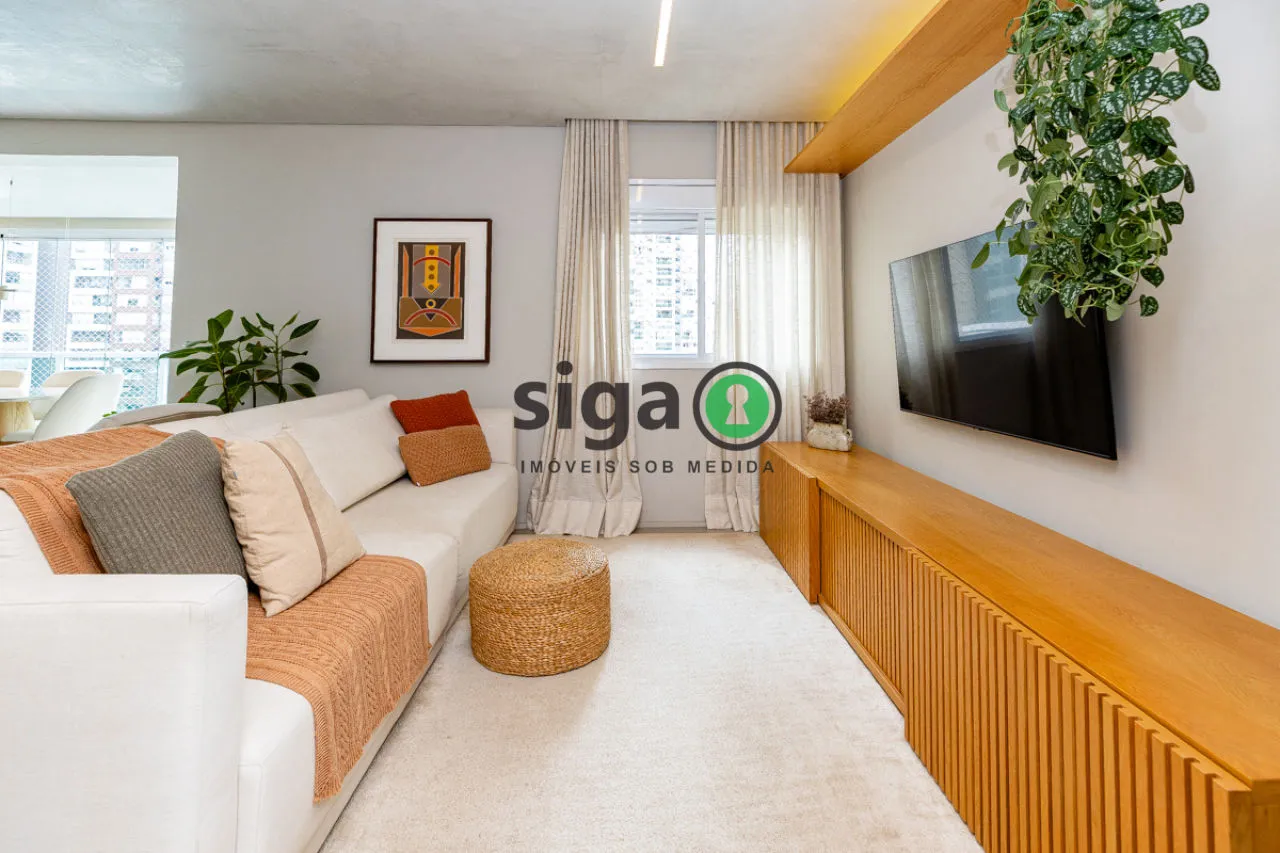 Imagem Apartamento alto padrão no Campo Belo, 161m², 3 suítes, condomínio clube