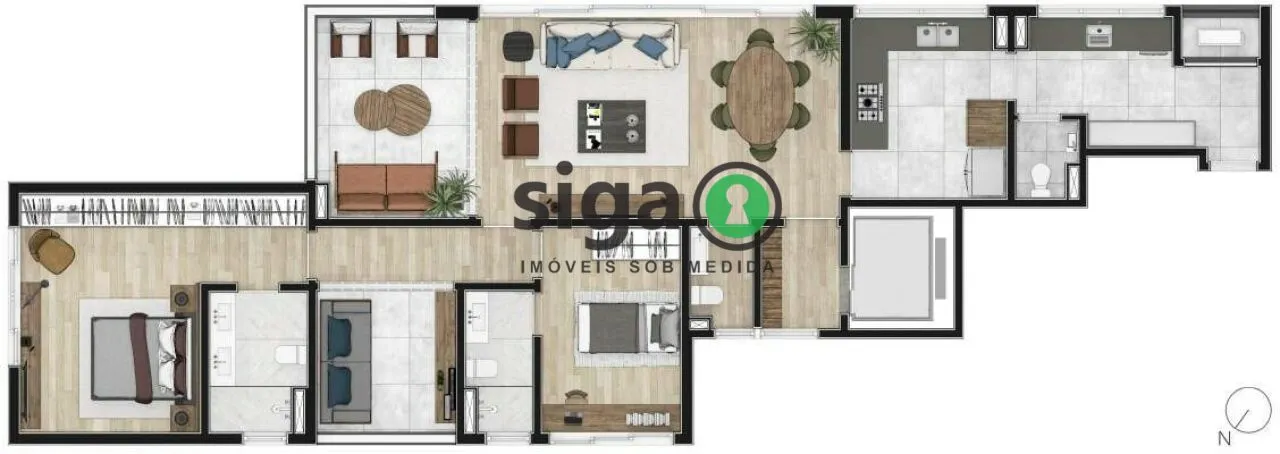 Imagem Sabino MOS 144 m² de exclusividade em Pinheiros, com arte e vista privilegiada