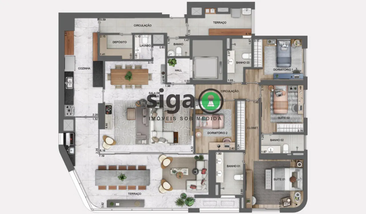 Imagem Apartamento para venda na Chácara Santo Antônio, São Paulo SP