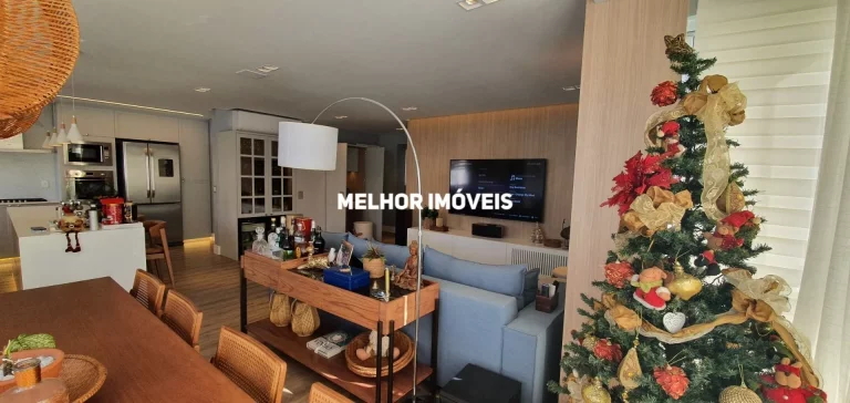Imagem Apartamento Mobiliado, Decorado com 03 Suítes, Cozinha Integrada com Churrasqueira a Carvão, Vista para o Mar, Localizado na Quadra Mar de Balneário Camboriú -SC