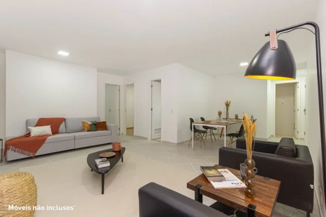 Imagem Apartamento Copacabana - 99M², 2 Dorms, 1 Suíte, 2 Vagas Demarcadas, Varanda, Piscina, Quadra, Salão de Festas e Jogos, Piscina, Academia, Playground.