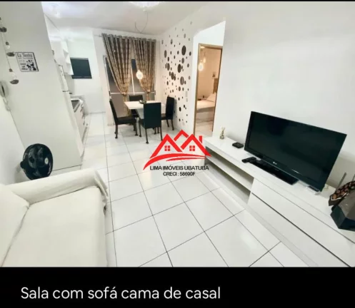Imagem Apartamento venda Ubatuba, 2 quartos, piscina, quadra, churrasqueiras