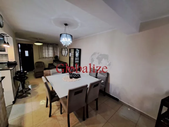 Imagem Sobrado à venda com 118m², 3 quartos, 2 suítes, 2 vagas, churrasqueira por R$1015.000,00 no Boqueirão em Santos