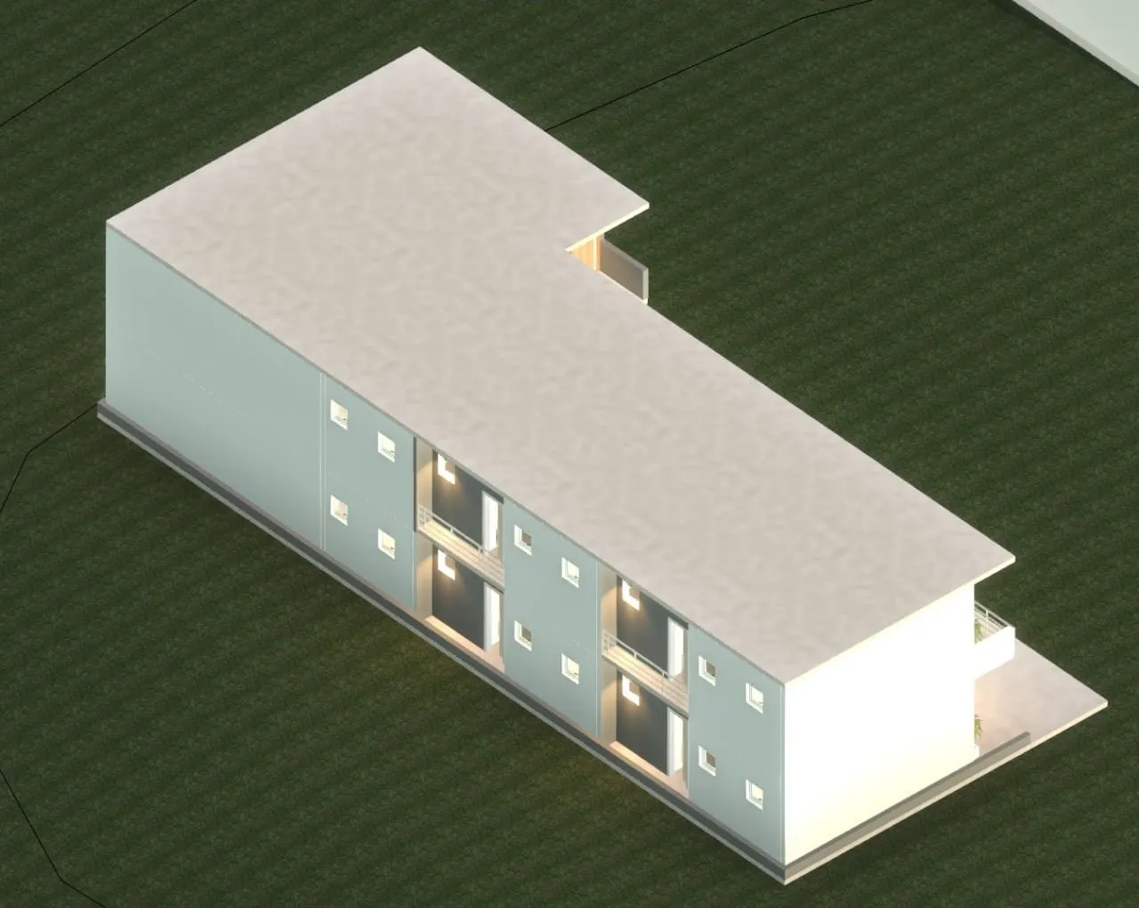 Imagem Terreno de 250m² à venda em Aparecida com projeto aprovado para 16 lofts modernos, ideal para uso residencial ou comercial, com vista incrível para a