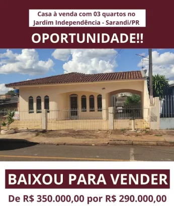 Casa para Venda em Sarandi / PR no bairro Jardim Panorama