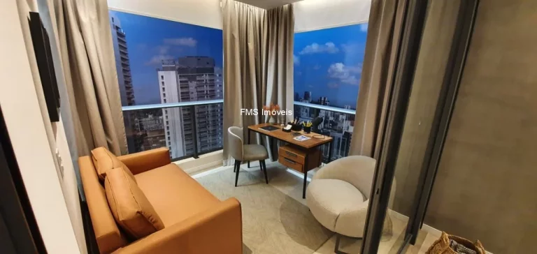 Imagem Apartamento para locação em Pinheiros, com 1 quarto, 1 banheiro, 1 vaga de garagem, 46m² de área.