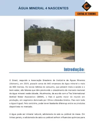 Imagem INDUSTRIAL DE ÁGUA MINERAL EM DIAS D'AVILA - BAHIA