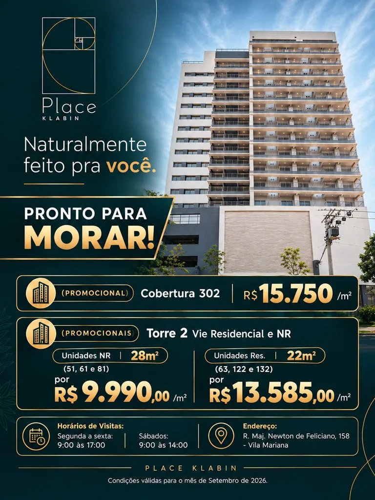 Foto do imóvel Place Klabin - Residencial - Place Klabin - Residencial em Rua Professor José Abolafio, 77 - Chacara Klabin, São Paulo - SP