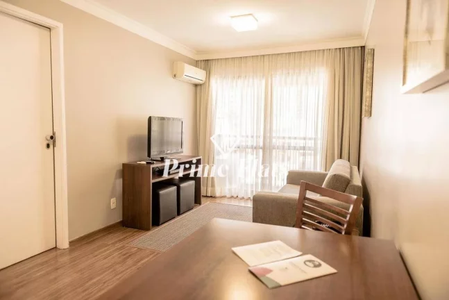 Imagem Flat disponível para venda no Matiz Manhattan Hotel no Jardins, com 43m², 1 dormitório e 1 vaga