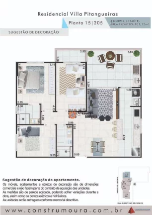 Imagem Apartamento com 3 dormitórios à venda, 101,75 m² a partir de R$ 1.088.725,00 - Centro - Guarujá/SP