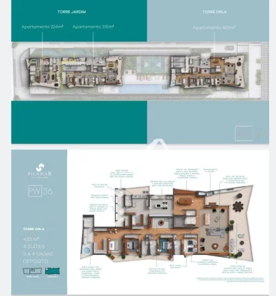 Imagem Apartamento com 4 dormitórios à venda, 315 m² por R$ 3.900.000,00 - Pompéia - Santos/SP