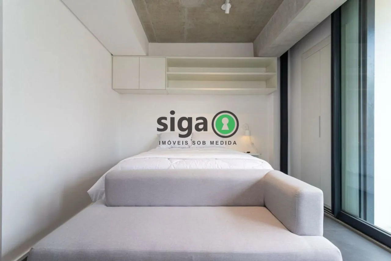 Imagem STUDIO de 28m², com 1 quarto, 1 banheiro e sem vaga na Vila Madalena