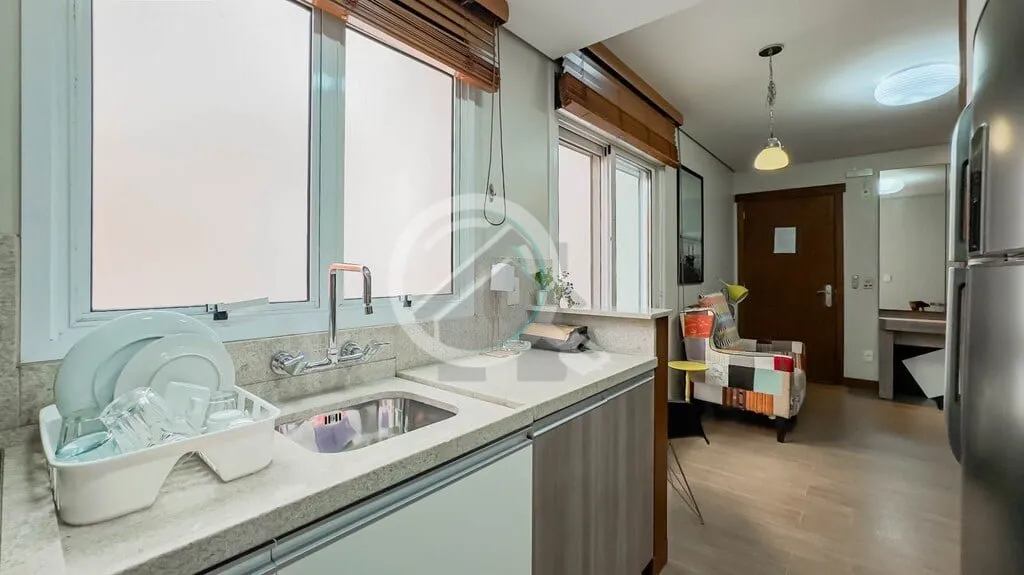 Imagem Excelente apartamento com 2 suítes totalmente mobiliado, inclusive com os eletrodomésticos, 49,62m...