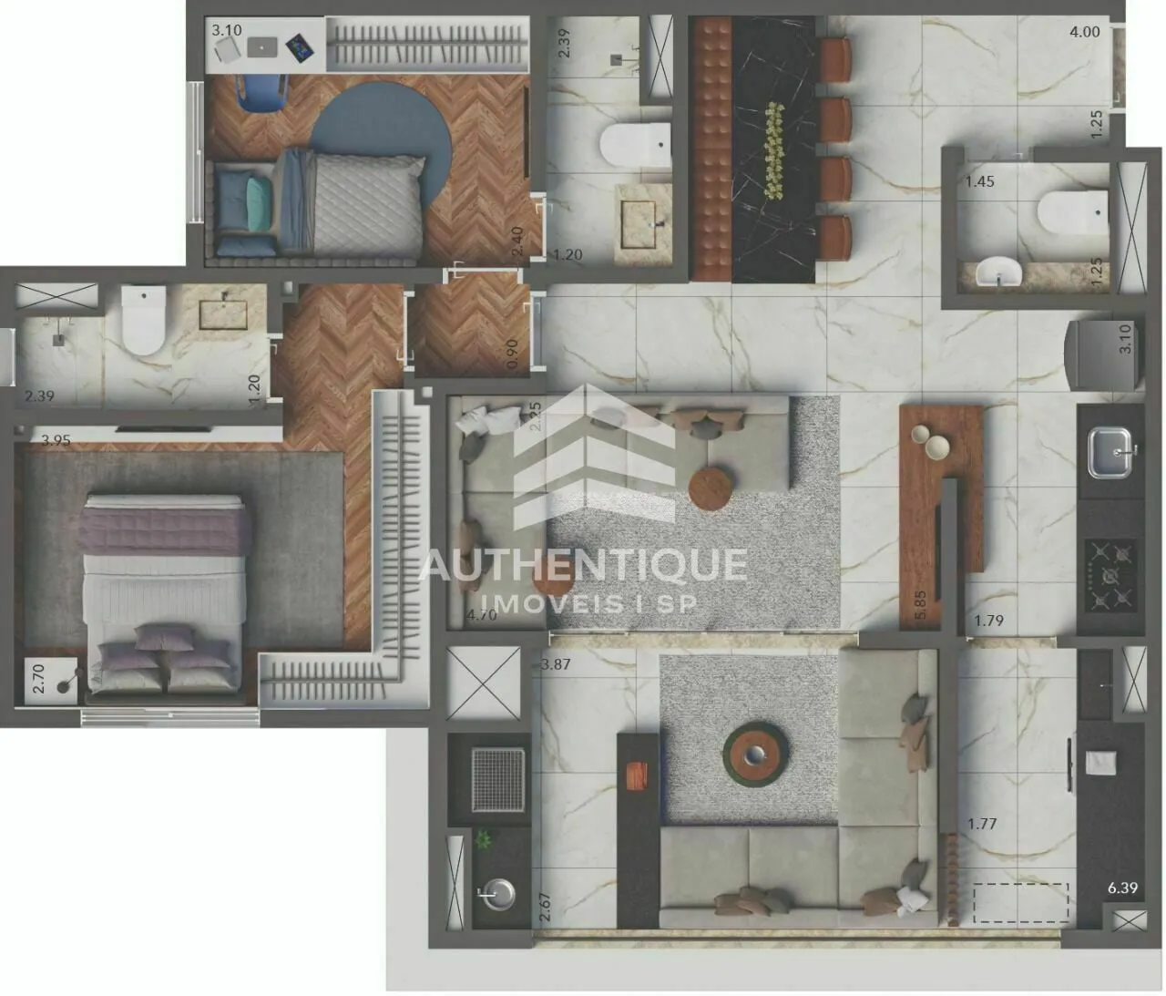 Imagem Living Hereditá Ipiranga - Apartamento à venda no bairro Ipiranga - São Paulo/SP, Zona Sul