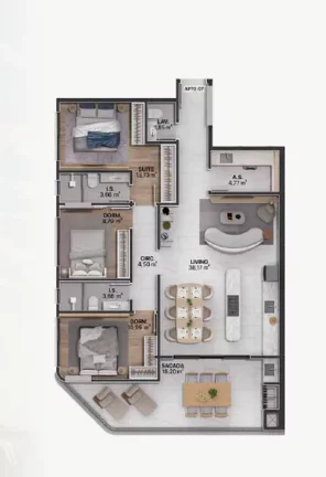 Imagem Splendore - Apartamento à venda no bairro Praia Brava de Itajaí - Itajaí/SC