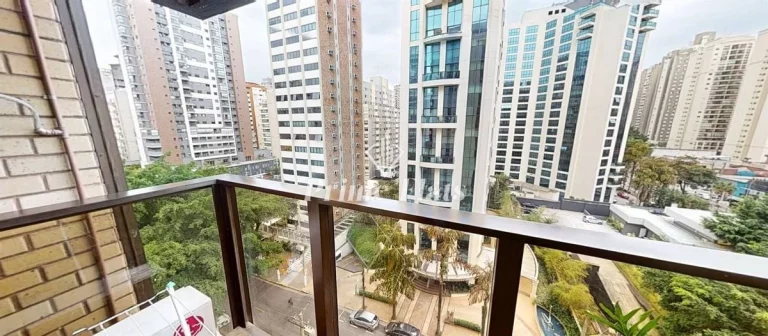 Imagem Flat disponível para locação no QI Intelligence Flat em Moema, com 37m², 1 dormitório e 1 vaga