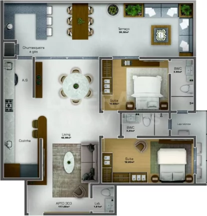 Imagem Residencial Azzurra, no Centro, Navegantes,SC