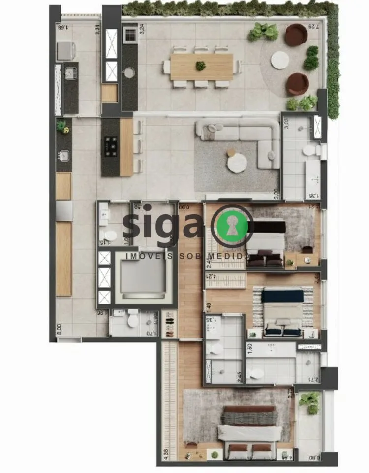 Imagem Apartamento para venda na Vila Mariana 03 suítes, São Paulo - SP