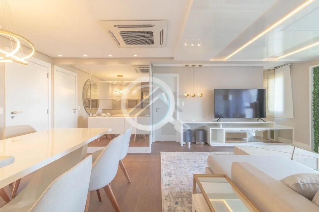 Imagem Apartamento mobiliado, 99 m² de area privativa, sacada integrada, finamente decorado com uma vista ...