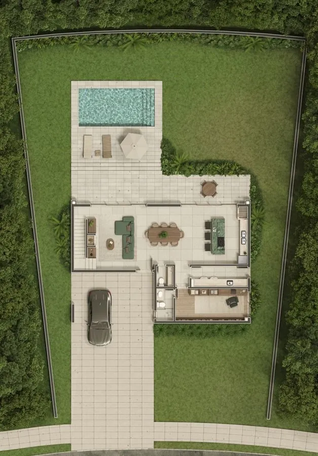 Imagem Casa com 262m², 4 suites - Fundos para APP