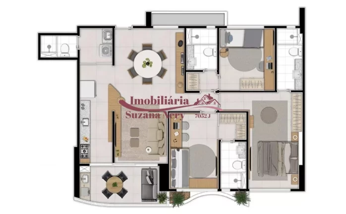 Imagem APARTAMENTO NO CONDOMÍNIO FLORATA TIROL EM NATAL