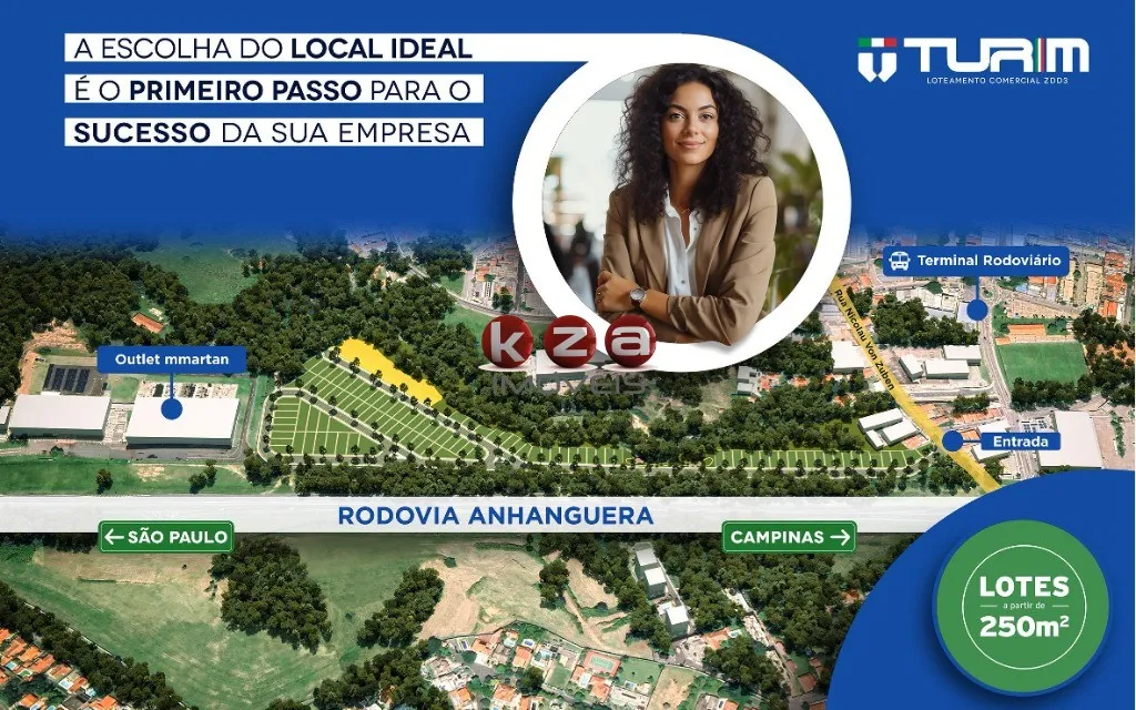 Terreno Comercial à Venda em Vinhedo-SP, Bairro Turim - Loteamento Comercial de a partir de 250m² de Área