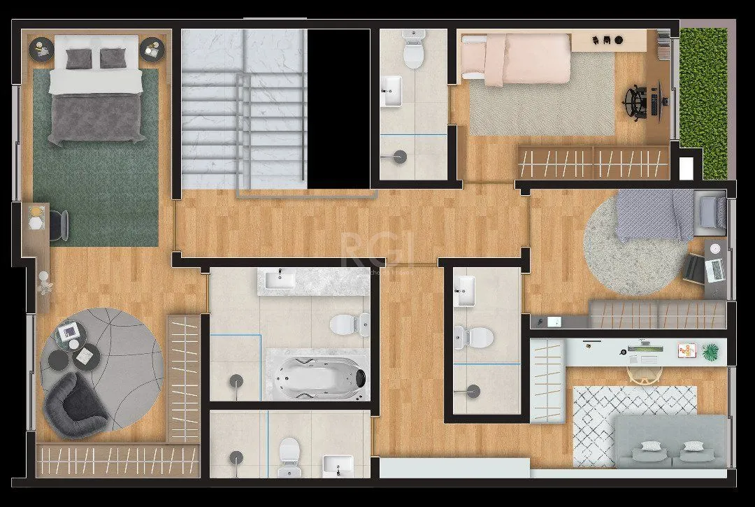 Imagem Casa Condominio para Venda - 300m², 4 dormitórios, sendo 4 suites, 2 vagas - Tristeza