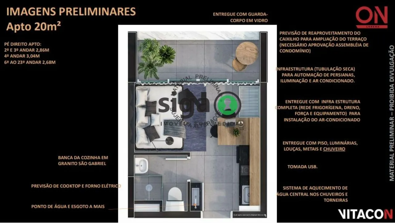 Imagem Apartamento Studio para venda no Jardins, São Paulo - SP