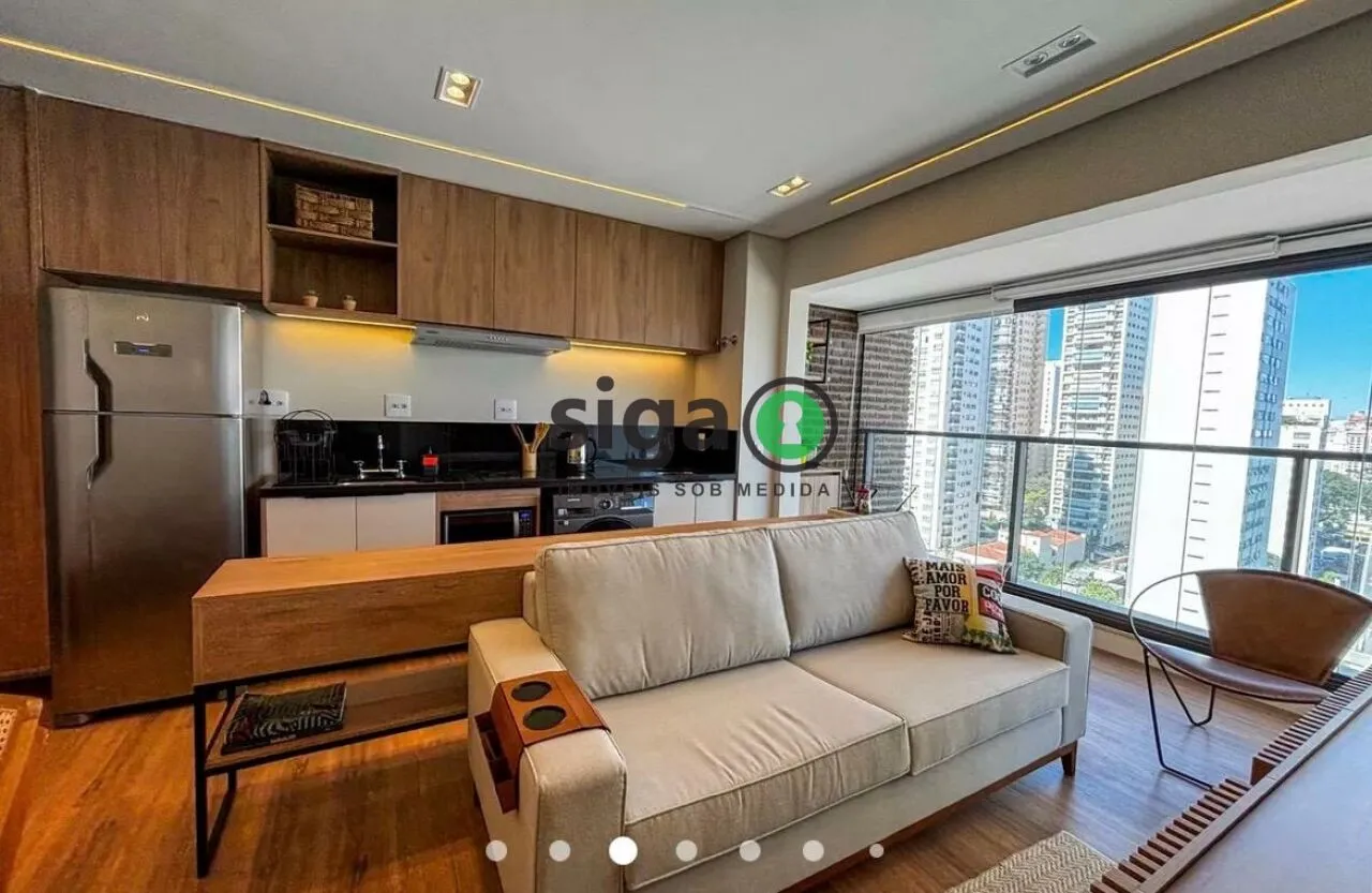 Imagem Apartamento com 50m², 1 suíte no Jardim América Mobiliado, 1 vaga