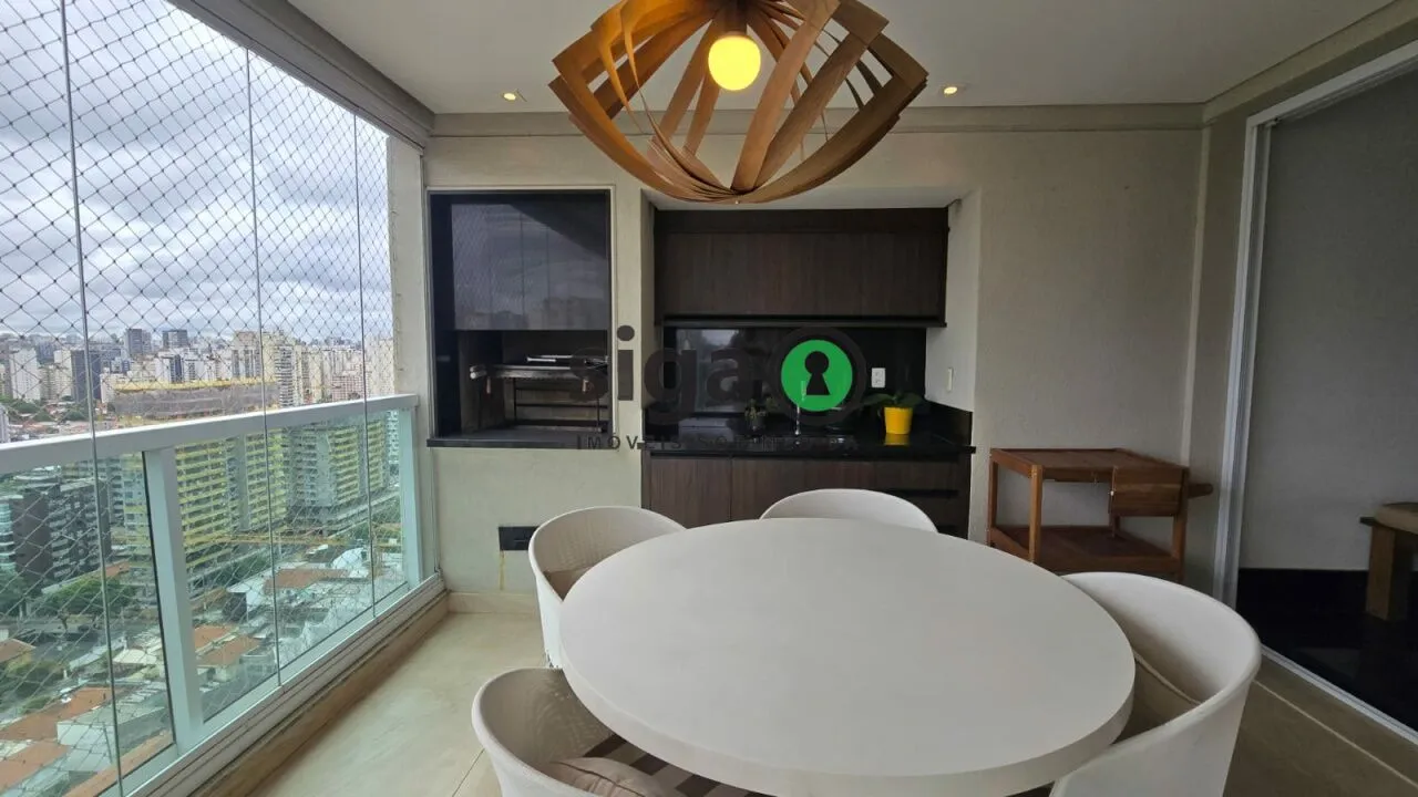 Imagem Brooklin - 198 m² - Andar Alto - 3 Suítes - Varanda Gourmet - Quadra de Tênis