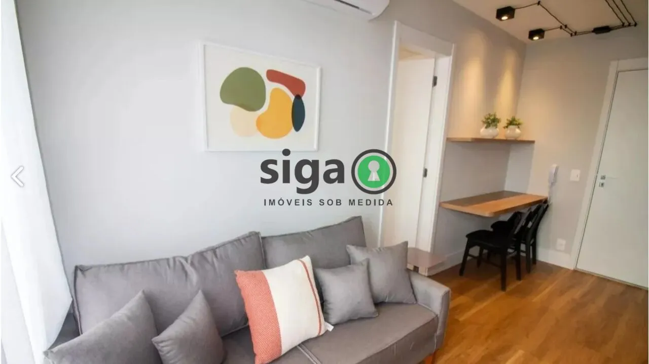 Foto do imóvel Apartamento 1 dormitório, 30m², mobiliado para locação - Campo Belo - São Paulo/P