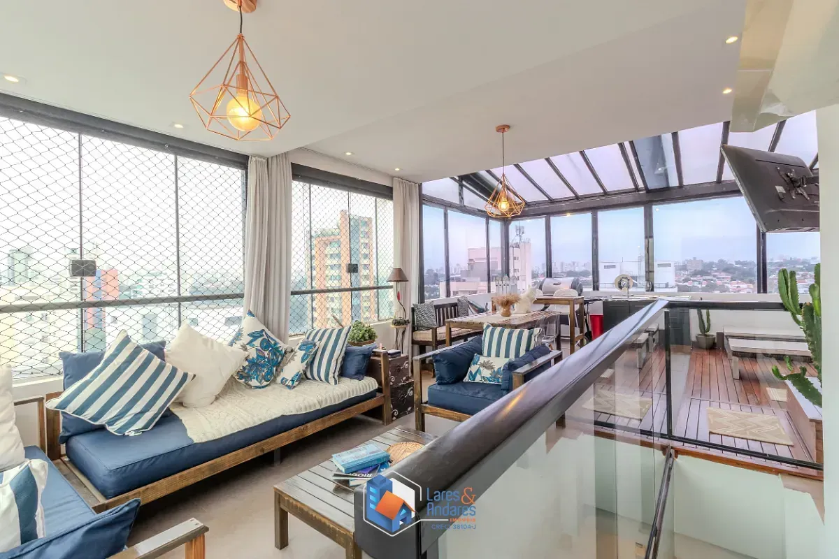 Foto do imóvel Cobertura para venda em Moema com 3 quartos, sendo 2 suítes, 140m² em Avenida Aratãs