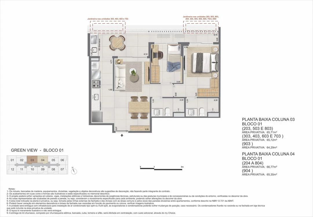 Foto do imóvel: Apartamento com 2 Quartos à Venda, 67 m² em Barra da Tijuca - Rio de Janeiro