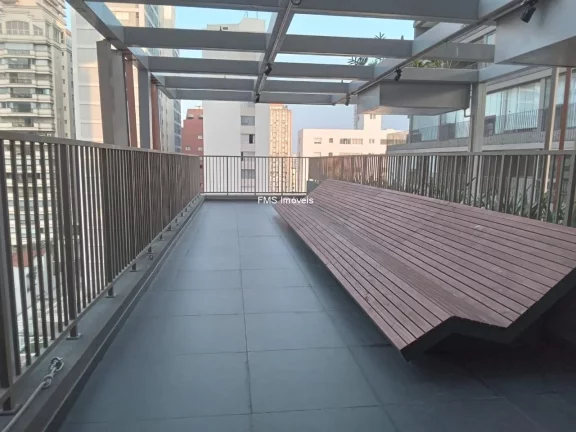 Imagem Apartamento para locação em São Paulo-SP, no bairro Cerqueira César: 1 quarto, 1 sala, 1 banheiro, 24m² de área.