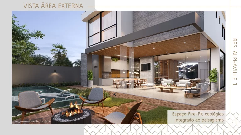 Imagem Alphaville, 4 suítes com closet, 6 vagas na garagem 500mts