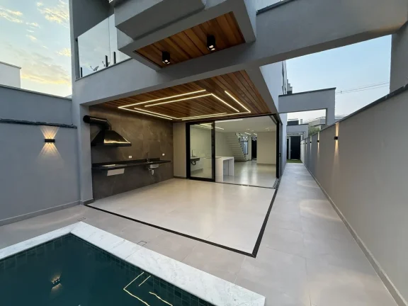 Imagem Casa de Luxo com Automação e Piscina com LED no Nova Jaguari