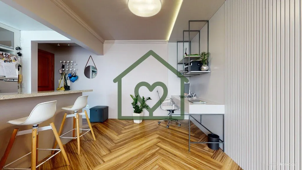 Imagem Amplo apartamento de 100,16 m² distribuídos em uma planta muito sofisticada. O imóvel conta com 2...