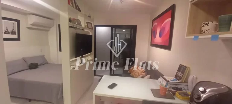 Foto do imóvel Flat disponível para venda no Condomínio Is Moema, com 26m² e 1 dormitório em Avenida dos Carinás