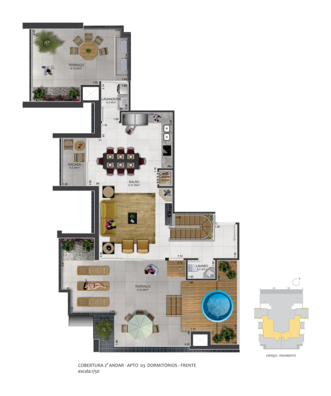 Imagem Apartamento à venda em Torres, Predial, com 1 quarto, 61.01m2