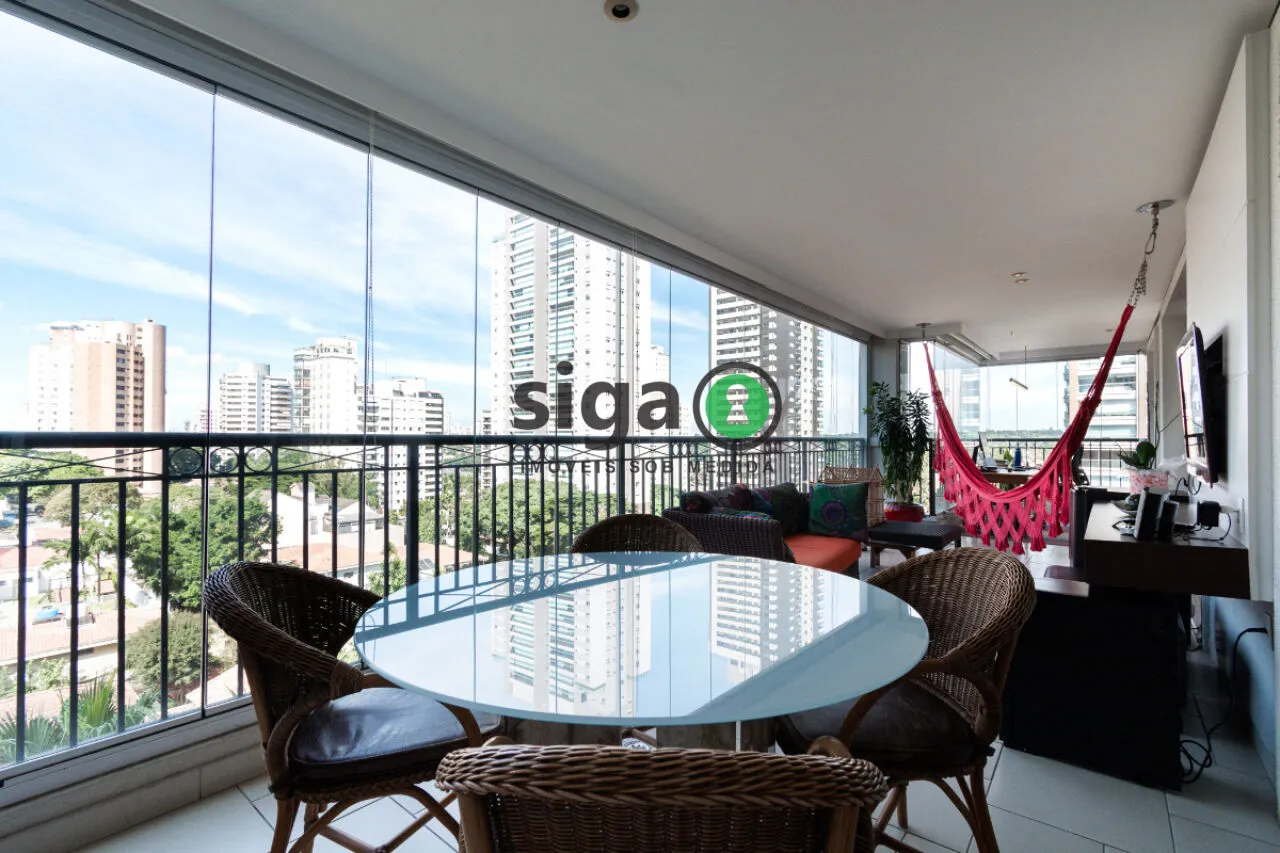 Imagem Apartamento alto padrão à venda no Brooklin 216 m² 3 suítes varanda gourmet e 4 vagas