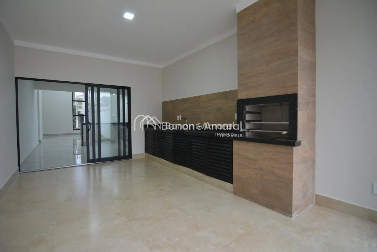 Imagem Casa térrea nova de 3 suítes à venda no Condomínio Reserva Real - Paulínia/SP.