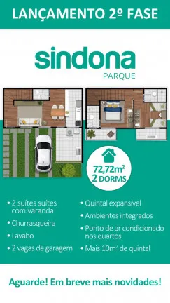 Imagem Casa de Condomínio com 2 Quartos à Venda, 73 m² em Vila Monte Serrat - Cotia
