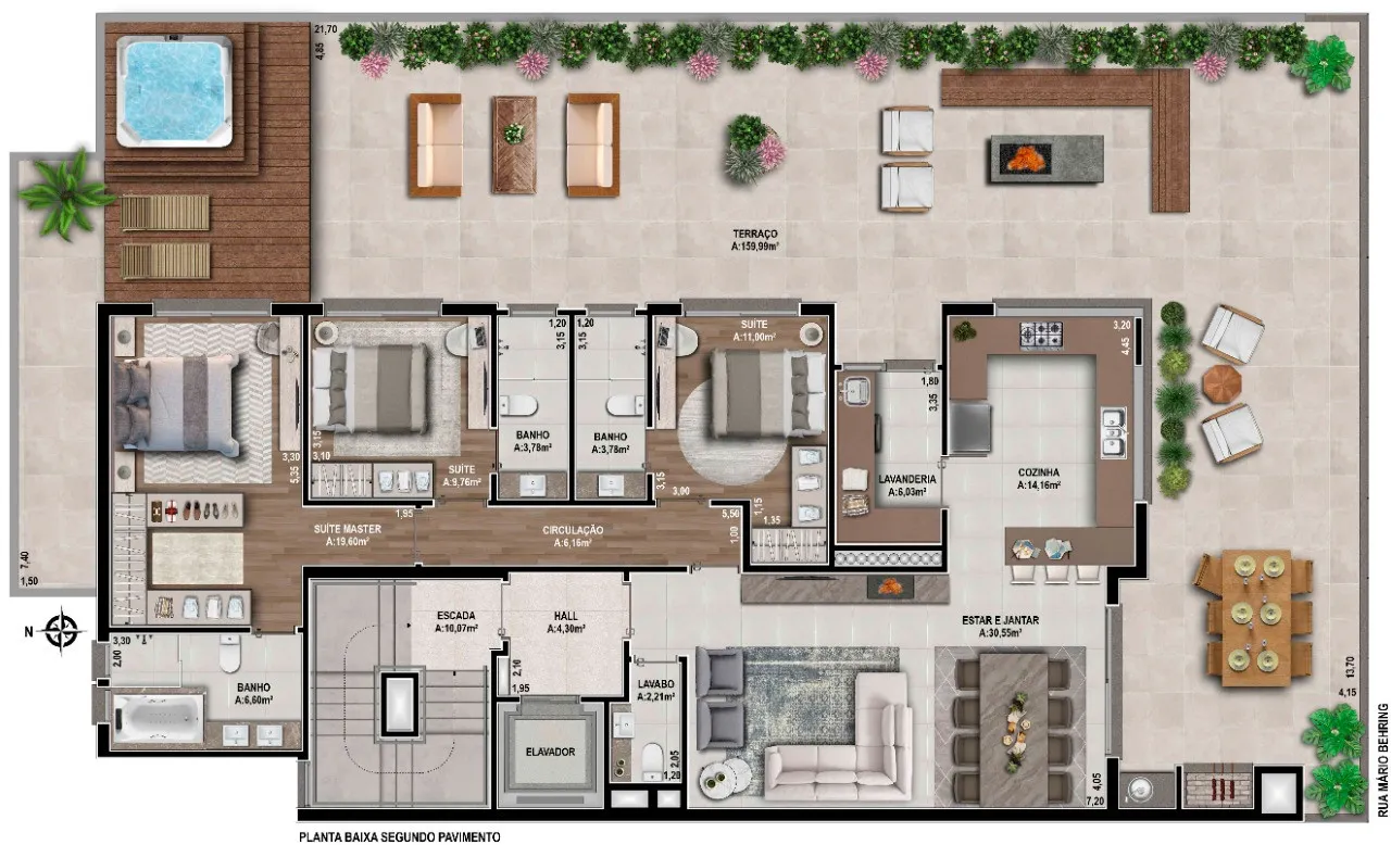 Imagem Apartamento à venda em Caxias do Sul, Jardim América, com 3 quartos, 156.86m2