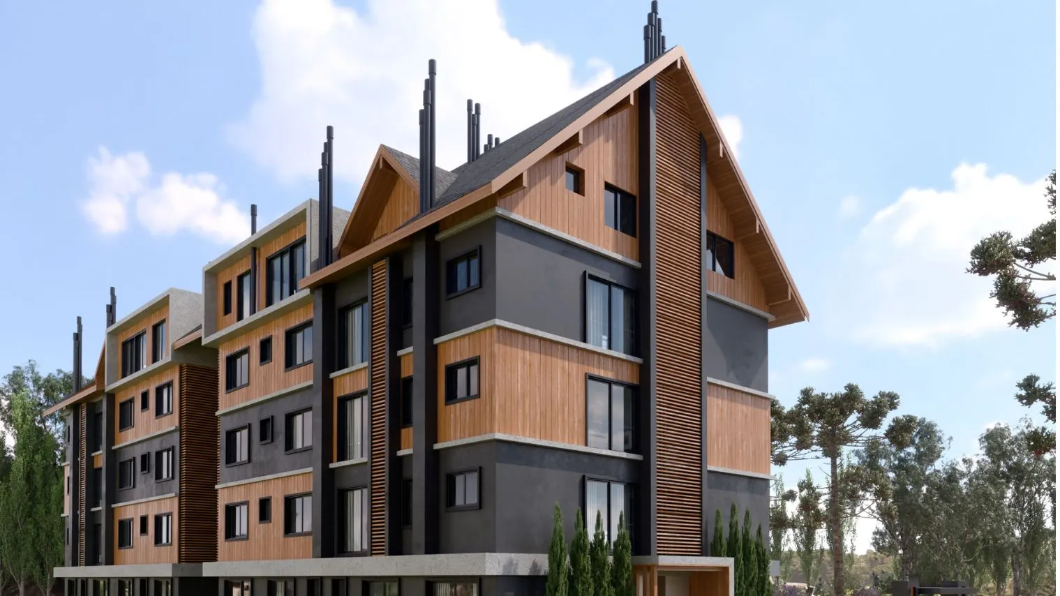 Foto do imóvel Apartamento à venda em Gramado, Mato Queimado, com 3 quartos, 141.06m2