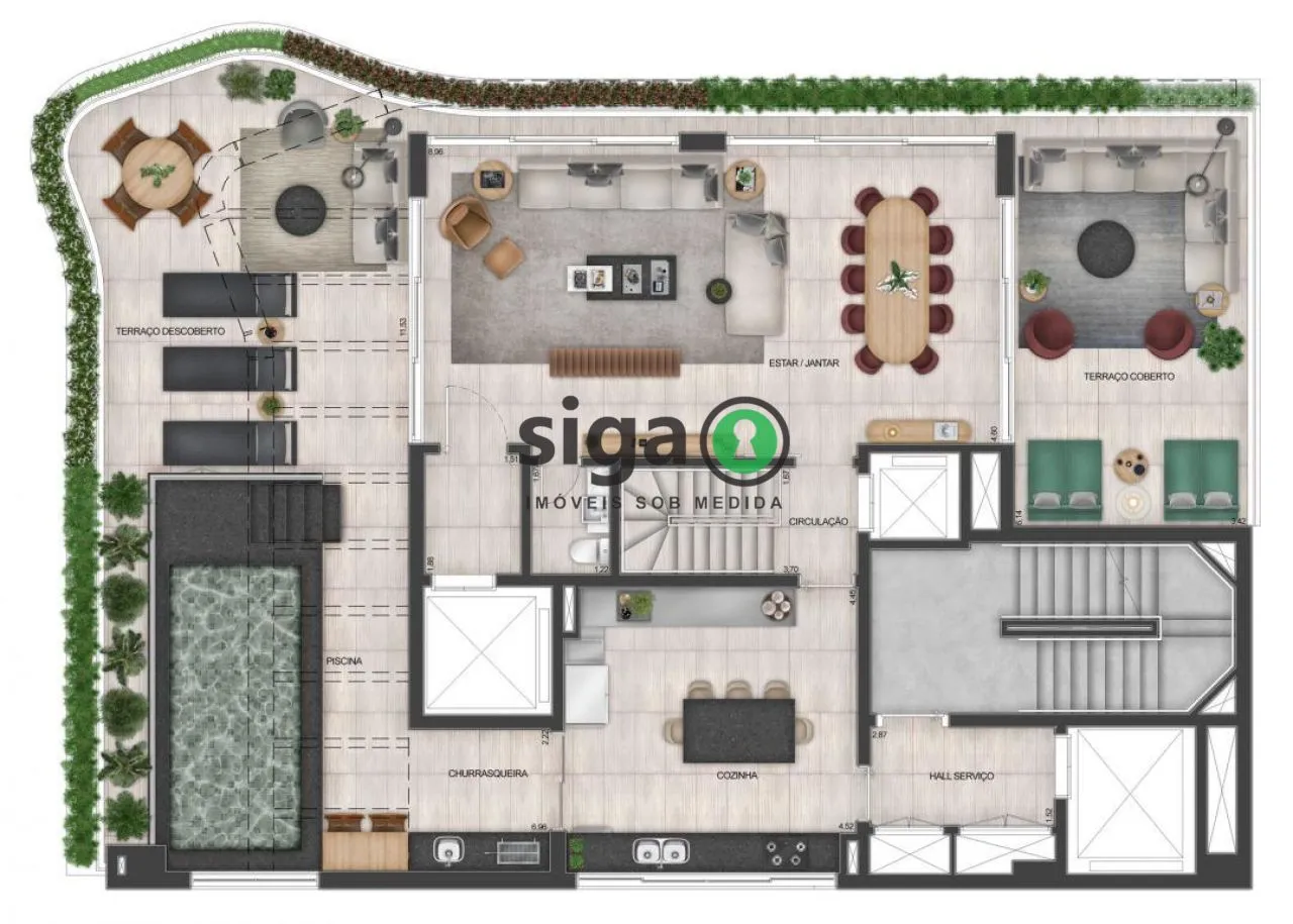 Imagem Cobertura Duplex Residencial em Jardim Paulista