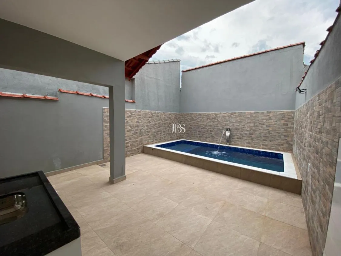 Imagem CASA NOVA 3 DORM COM PISCINA À VENDA FINANCIAMENTO FLÓRIDA MIRIM ? MONGAGUÁ/SP