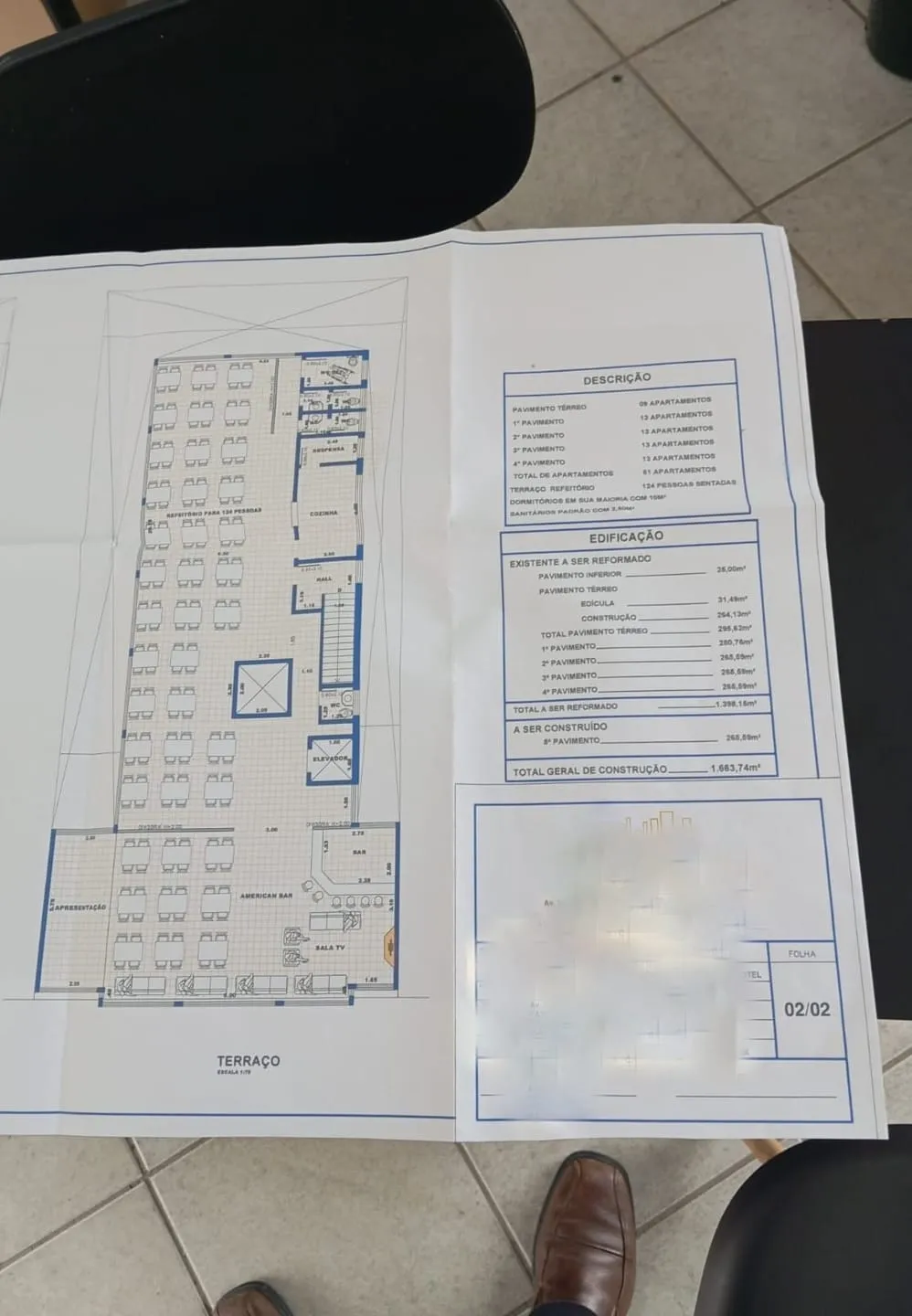 Imagem Oportunidade Única: Prédio Residencial com Projeto para Hotel de 124 Suítes e Restaurante com Vista Panorâmica