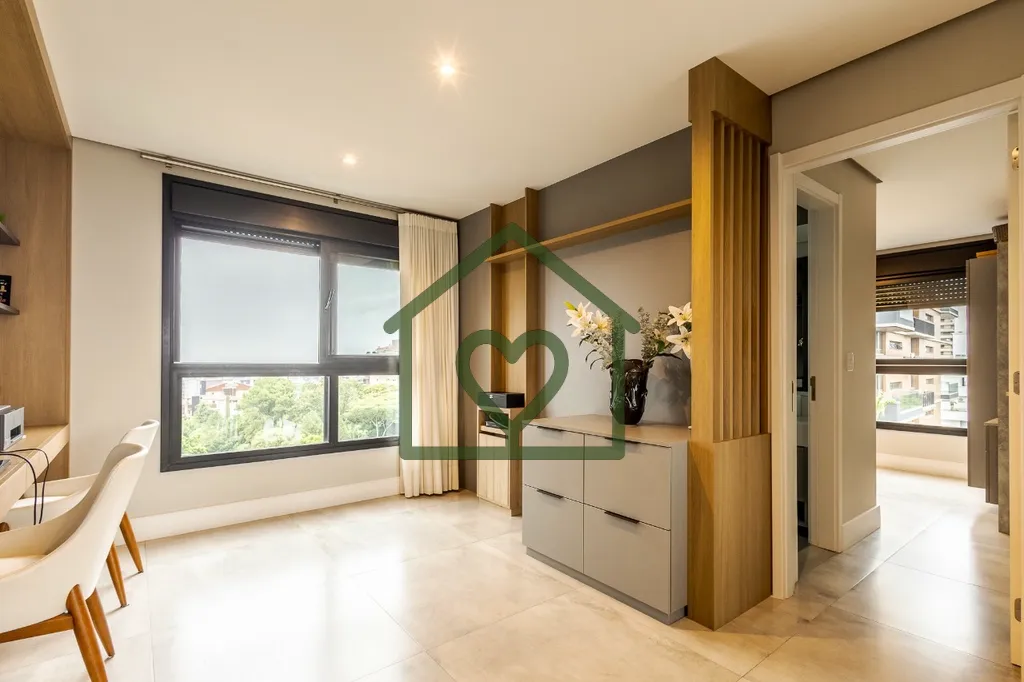 Imagem Apartamento exclusividade mobiliado com 122m² de área privativa, 2 suítes e 2 vagas. 
 
Living co...