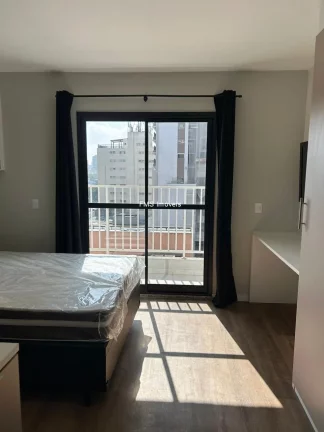 Imagem Apartamento à venda ou locação em Santo Amaro, com 1 quarto, 1 banheiro, 27m² de área.