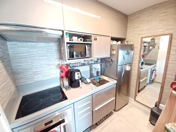 Imagem Apartamento para venda ou locação no Brooklin Paulista, São Paulo-SP: 1 quarto, 1 sala, 1 banheiro, 1 vaga de garagem!